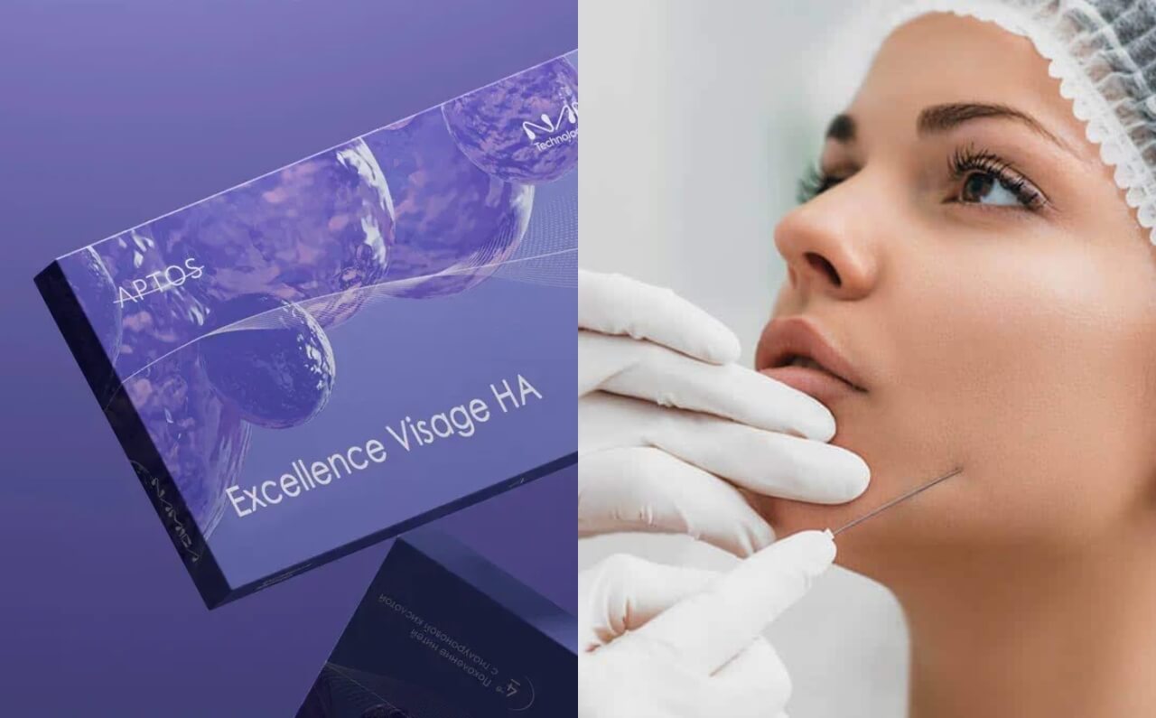 A side-by-side comparison image showcasing Aptos Thread Lifting and a woman undergoing a traditional facelift procedure. The image highlights the minimally invasive nature of Aptos Thread Lifting versus the surgical process of a traditional facelift.